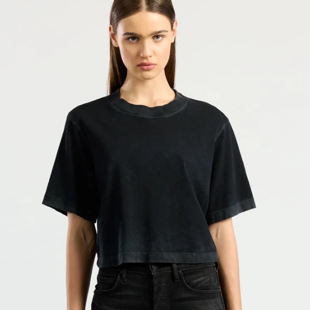 Cotton Citizen TOKYO CROP TEE M Vintage Black